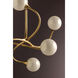 Signature 6 Light 29 inch Gold Leaf Chandelier Ceiling Light